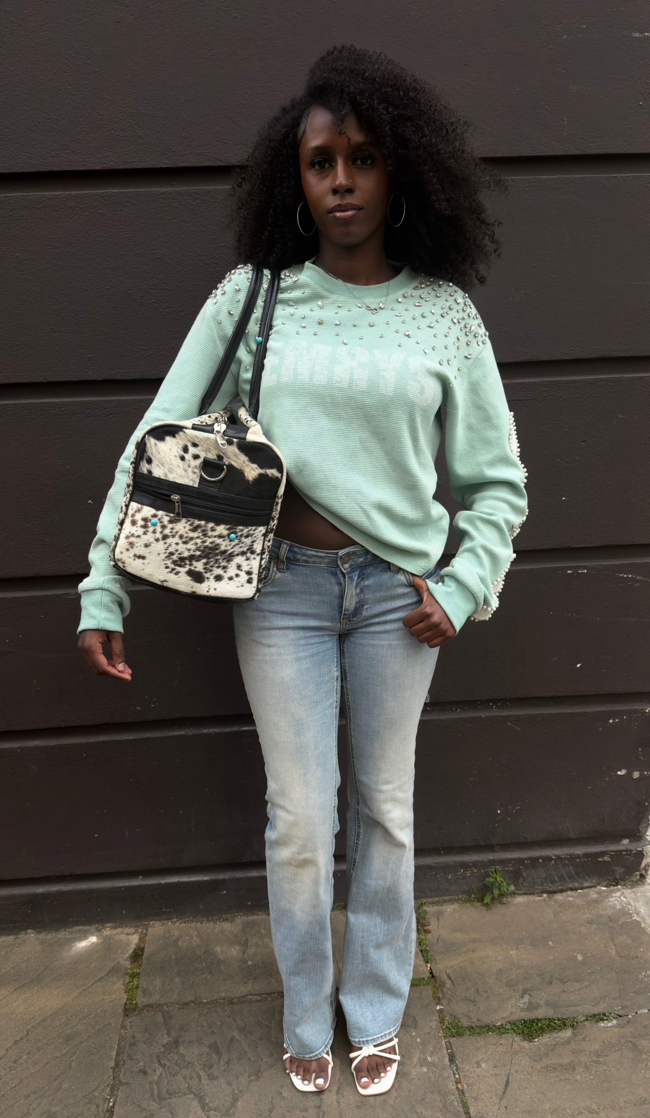 Diamond Cowhide Bag