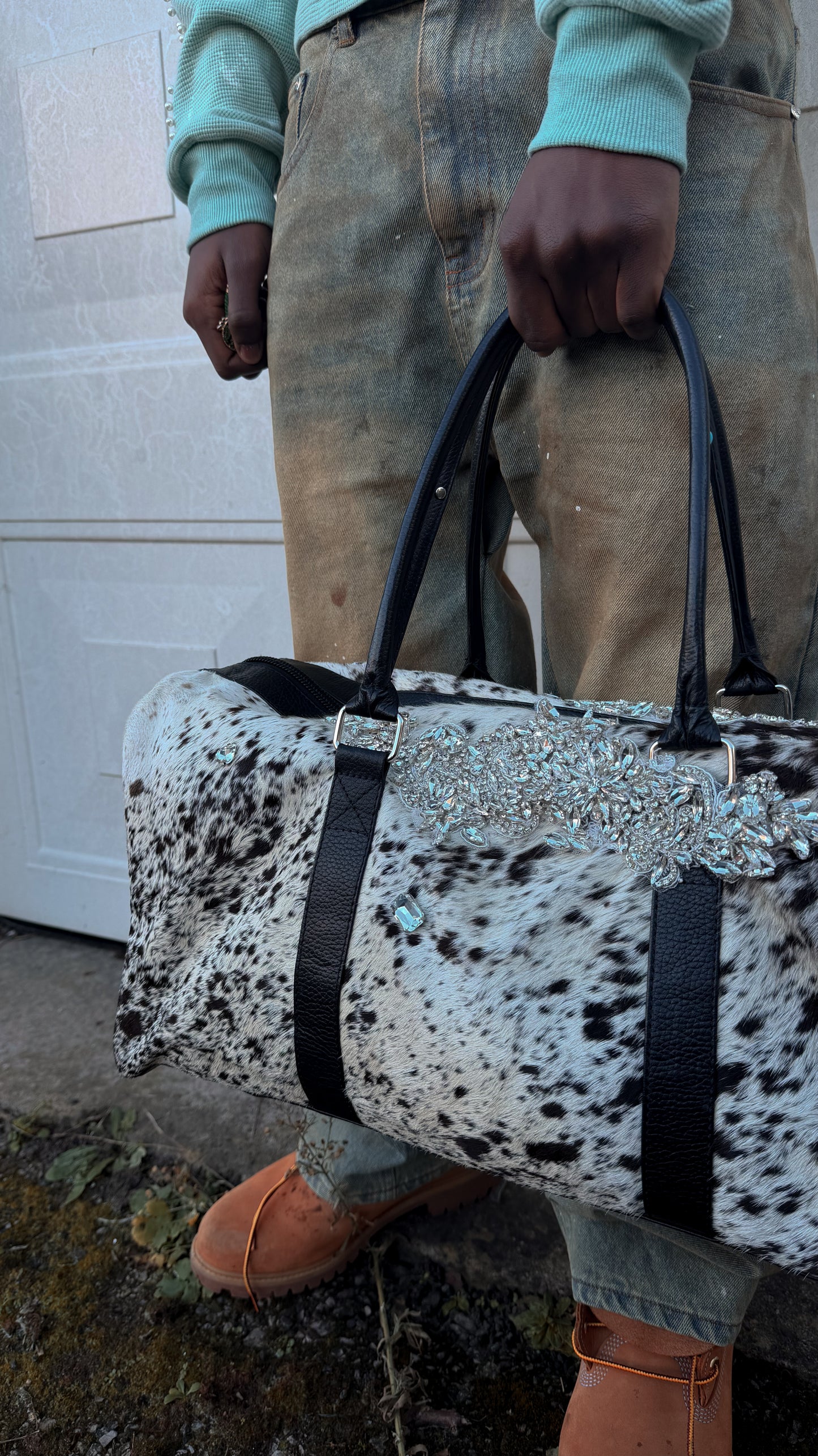 Diamond Cowhide Bag